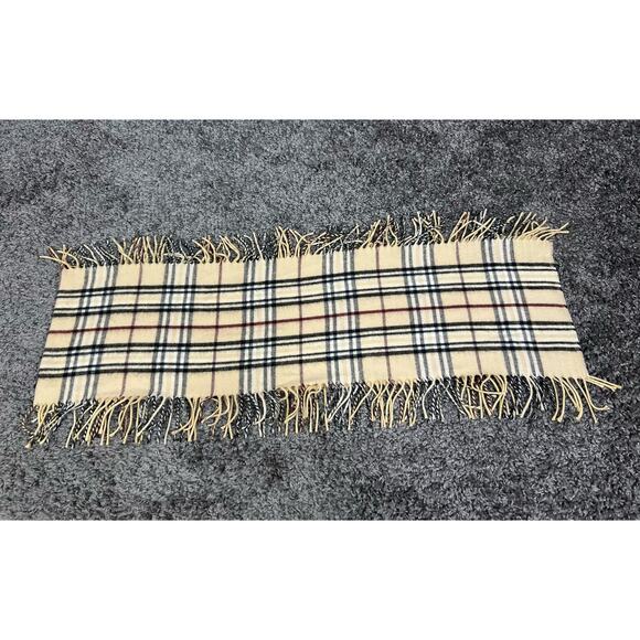 V FRAAS cashmink made in Germany plaid scarf wrap soft cozy fringe 62 X 9 - Picture 3 of 6